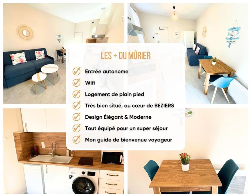 Studio Bien Equipe A 2 Pas De La Gare Beziers Exterior photo